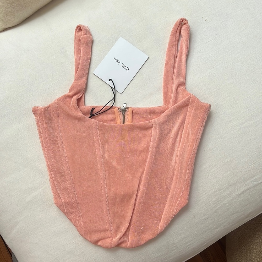 NWT WITH JEAN corset top size S